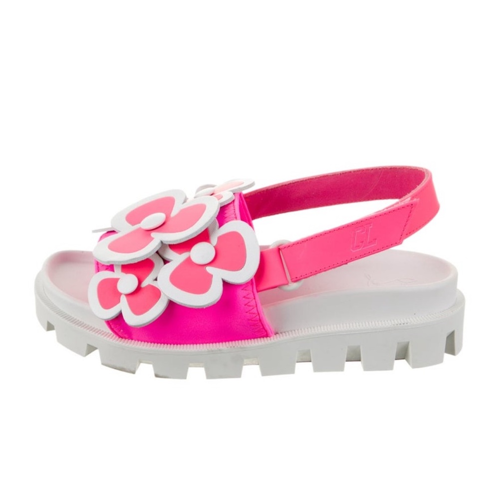 Christian Louboutin Floral Leather Sandals